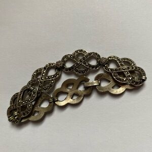 Sterling Silver Vintage Marcasite Bracelet
